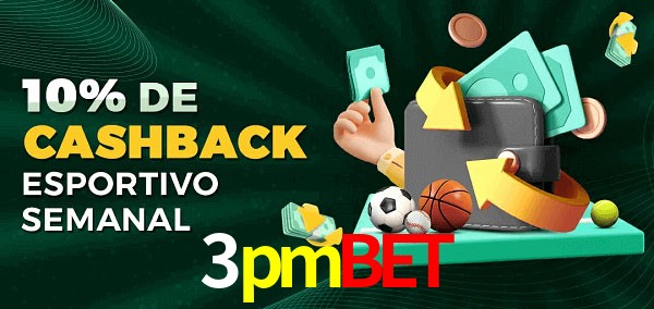 10% de bônus de cashback na 3pmbet